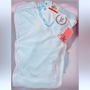 🩵JUICY COUTURE🩵 TERRY CLOTH DRAWSTRING ELASTIC WAIST LOGO JOGGER PAINTS NWT🐬